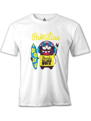 Lord T-Shirt Florida - Sörf Beyaz Erkek Tshirt