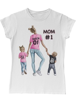 Lord T-Shirt Queen Princess Prince Anneler Günü Beyaz Bayan Tshirt