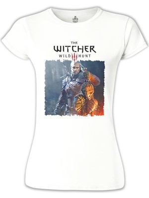 Lord T-Shirt The Witcher 3 - Wild Hunt Beyaz Bayan Tshirt