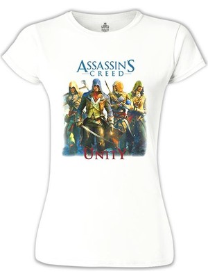 Lord T-Shirt Assassin's Creed - Unity Beyaz Bayan Tshirt