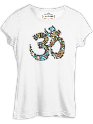 Lord T-Shirt Yoga - Logo Beyaz Bayan Tshirt