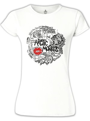 Lord T-Shirt Arctic Monkeys - Songs Beyaz Bayan Tshirt
