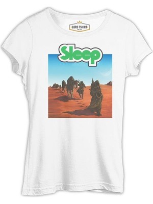 Lord T-Shirt Sleep - Dopesmoker Beyaz Bayan Tshirt