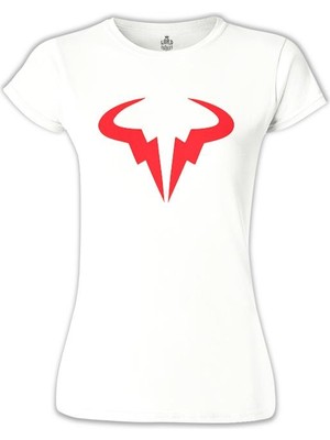 Lord T-Shirt Tenis - Nadal Logo Beyaz Bayan Tshirt