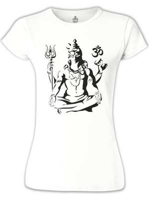 Lord T-Shirt Yoga - Çakra Beyaz Bayan Tshirt