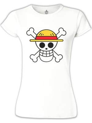 Lord T-Shirt One Piece - Logo Beyaz Bayan Tshirt