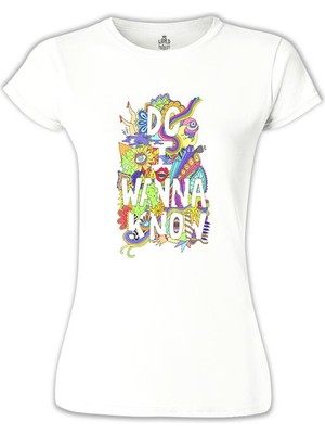 Lord T-Shirt Arctic Monkeys - Do I Wanna Know Beyaz Bayan Tshirt