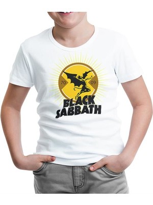 Lord T-Shirt Black Sabbath - Devil Beyaz Çocuk Tshirt