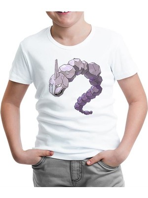 Lord T-Shirt Pokemon - Onix Beyaz Çocuk Tshirt