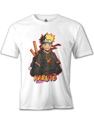 Lord T-Shirt Naruto Ninja Beyaz Erkek Tshirt