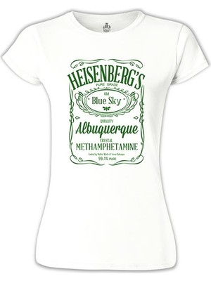 Lord T-Shirt Breaking Bad - Heisenberg's Beyaz Bayan Tshirt