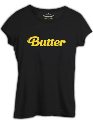 Lord T-Shirt Bts - Butter Siyah Bayan Tshirt