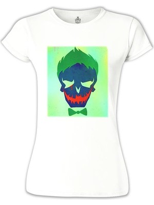 Lord T-Shirt Suicide Squad - Joker Last Cry Beyaz Bayan Tshirt