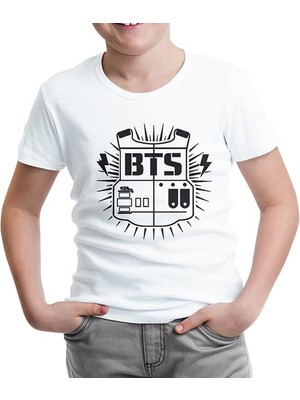 Lord T-Shirt Bts - Logo Beyaz Çocuk Tshirt