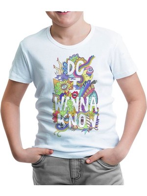Lord T-Shirt Arctic Monkeys - Do I Wanna Know Beyaz Çocuk Tshirt