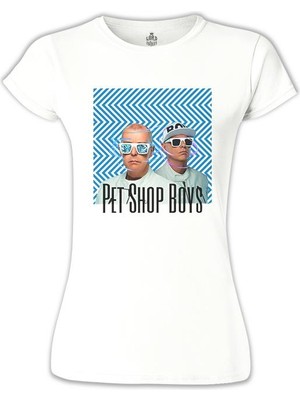Lord T-Shirt Pet Shop Boys - Super Beyaz Bayan Tshirt