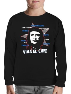 Lord T-Shirt Che Guevara - Viva Siyah Çocuk Sweatshirt