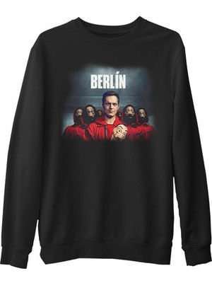 Lord T-Shirt La Casa De Papel -  Siyah Erkek Kalın Sweatshirt