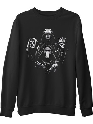 Lord T-Shirt Star Wars - Kings  Siyah Erkek Kalın Sweatshirt