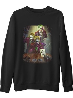Lord T-Shirt Joker - This One Siyah Erkek Kalın Sweatshirt