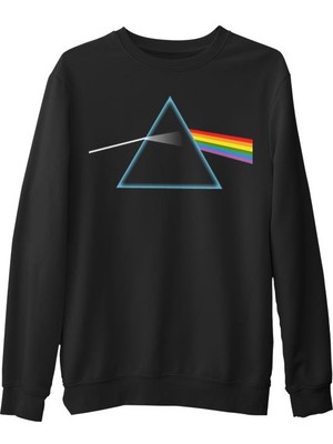 Lord T-Shirt Pink Floyd - Dark Side Of The Moon  Siyah Erkek Kalın Sweatshirt