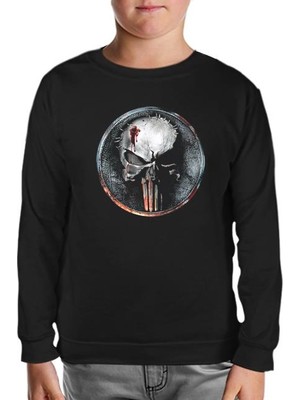 Lord T-Shirt Punisher - Logo Shot Siyah Çocuk Sweatshirt