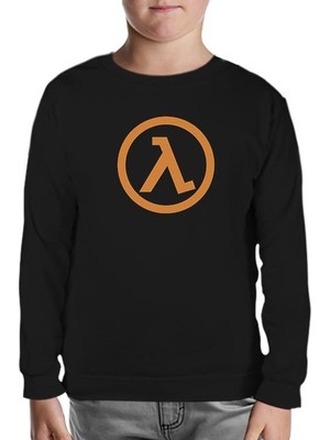 Lord T-Shirt Half Life - Logo Siyah Çocuk Sweatshirt
