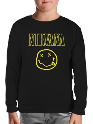 Lord T-Shirt Nirvana Siyah Çocuk Sweatshirt