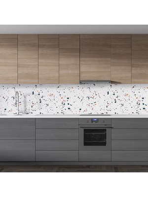 Sticker Art Mutfak Tezgah Arası Folyo Fayans Kaplama Folyosu Mozaik Desen 60 x 100