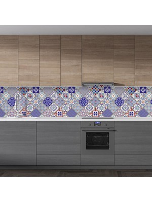 Sticker Art Mutfak Tezgah Arası Folyo Fayans Kaplama Folyosu Seramik Karo 60 x 100