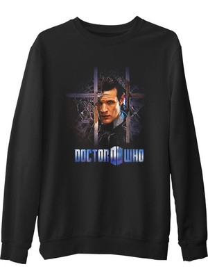 Lord T-Shirt Doctor Who  Siyah Erkek Kalın Sweatshirt