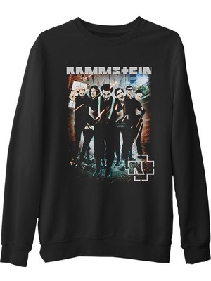 Lord T-Shirt Rammstein - Nicht Für Mich   Siyah Erkek Kalın Sweatshirt
