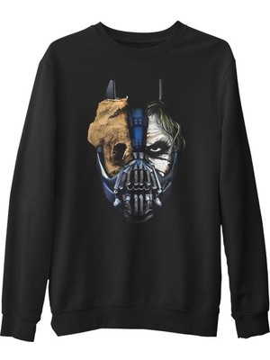 Lord T-Shirt Joker Triology  Siyah Erkek Kalın Sweatshirt
