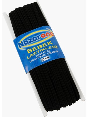 Nazarone Bebe Lastik 20MT Siyah