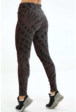 Cleopatra Seamless Legging High Waist - RED & BLACK