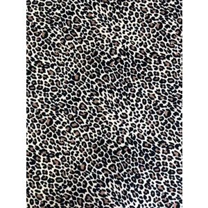 Bakırcı Kumaş Leopar Desen Dijital Baskı Döşemelik Kumaş