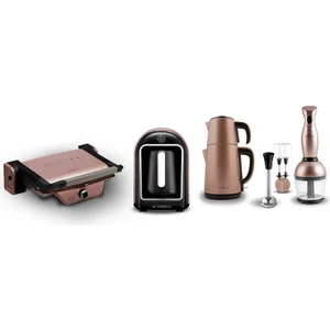 Gurme Plus Rosegold Boyalı Elektrikli Çeyiz Seti