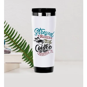 Bk Gift Coffee Tasarımlı Çelik Termos Bardak-6