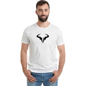 Logo Rafa Nadal Academy By Movista Baskılı Beyaz Erkek Örme Tshirt