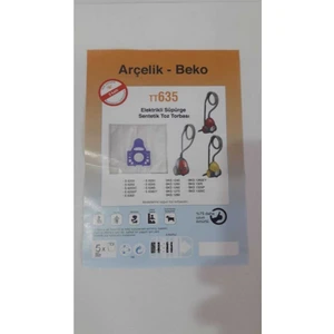 Arçelik - Beko TT635 Elektrikli Süpürge Torbası 5 Adet