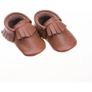 Deri Püsküllü Patik