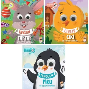 Sincap Kitap Bu Kocaman Gözler Kimin Seti  Tavşan Tap Tap - Civciv Ciki - Penguen Piku