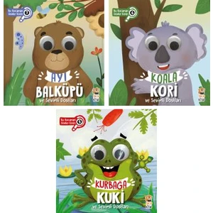 Sincap Kitap Bu Kocaman Gözler Kimin Seti  Ayı Balküpü - Koala Kori - Kurbağa Kuki