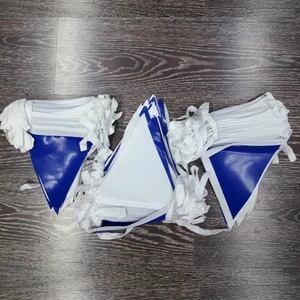 Pencere Bayrak Üçgen Bayrak Mavi Beyaz