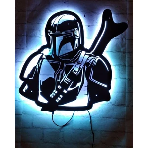 Bir2bir Hediyelik Star Wars Ledli Duvar Süsü Mdf Tablo Duvar Aksesuarı Ahşap Tablo