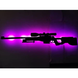 Bir2bir Hediyelik Awp Ledli Duvar Süsü Mdf Tablo Duvar Aksesuarı Ahşap Tablo
