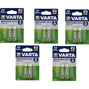 Aa 1600 Mah Recharge Accu Phone   Şarjlı  2'li Kalem Pil 5 Paket