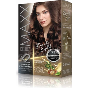 Deluxe Krem Saç Boyası 7.7 Karamel Kahve