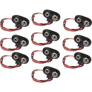 9 Volt Pil Başlığı 9V Pil Yuvası Pil Yatağı 10 Adet