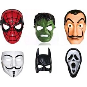Ufuk Şaka Oyunları Merkezi Limitless Trade 6 Adet Maske Örümcek Adam Çiğlık Salvador Vandetta Batman ve Hulk Maskesi
